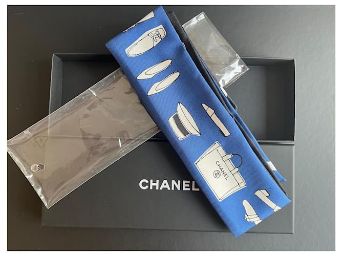 Chanel Twilly Klassisch, Neu Schwarz Weiß Marineblau - Ansicht 2