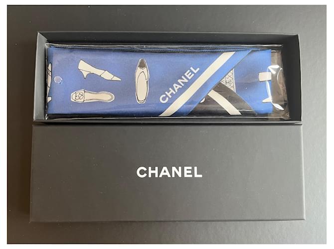 Chanel Twilly Klassisch, Neu Schwarz Weiß Marineblau - Ansicht 3