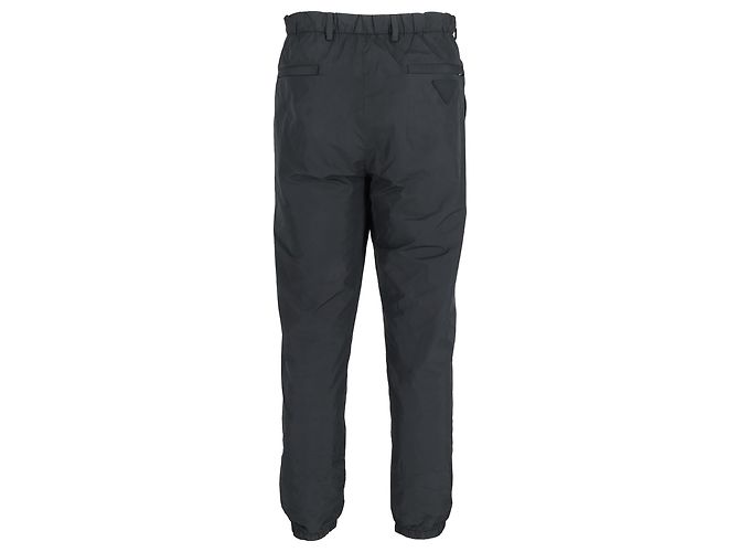 Pantaloni dritti Prada in nylon nero - vista 3