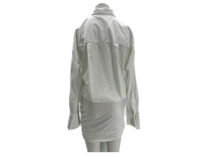 Autre Marque Vestido Cekette T.International M Algodón Blanco - vista 2
