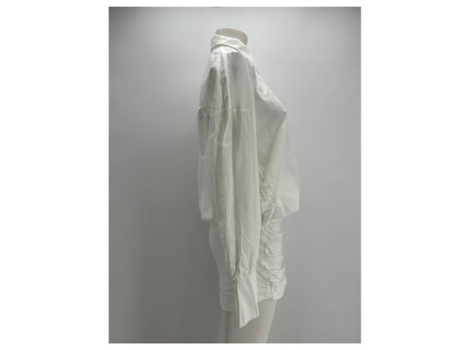 Autre Marque Vestido Cekette T.International M Algodón Blanco - vista 3