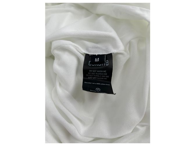 Autre Marque Vestido Cekette T.International M Algodón Blanco - vista 6