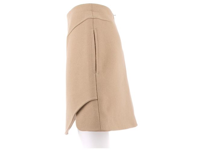 CARVEN Faldas T.FR 38 Lana Beige - vista 3