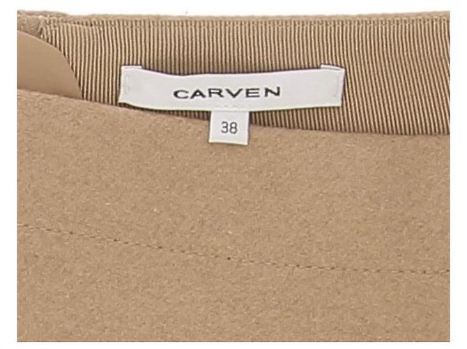 CARVEN Faldas T.FR 38 Lana Beige - vista 6