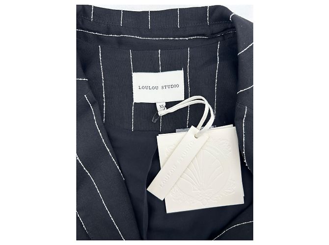 Autre Marque Abrigos Loulou studio T.International XS Viscosa Negro - vista 5