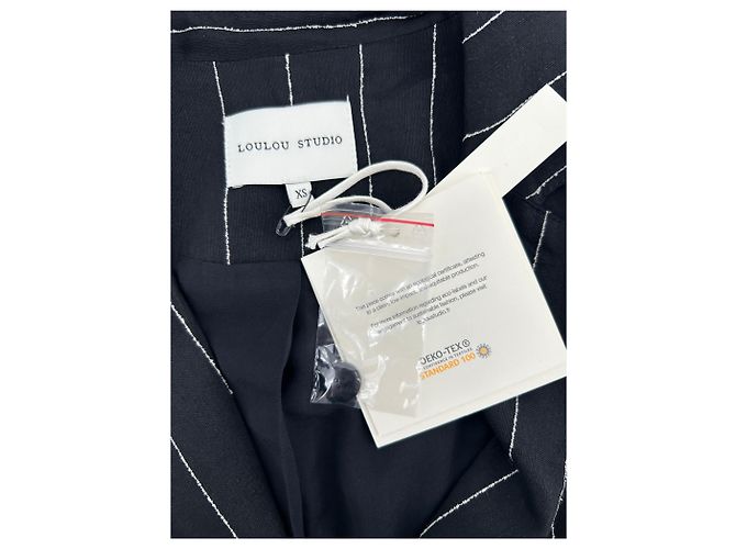 Autre Marque Abrigos Loulou studio T.International XS Viscosa Negro - vista 6