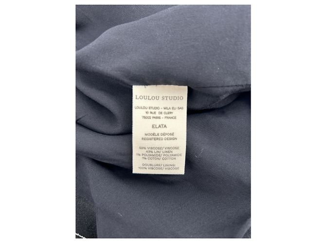 Autre Marque Abrigos Loulou studio T.International XS Viscosa Negro - vista 7