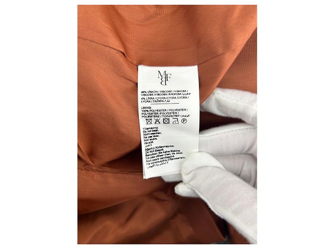 Autre Marque Non Signé / Unsigned jackets T.FR 36 Viscose Camel - view 6