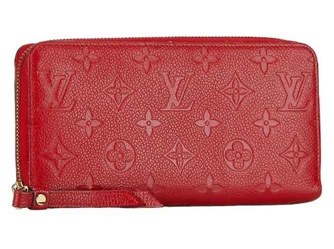 Zippy Monedero de cuero Monogram Empreinte Louis Vuitton Roja - vista 2