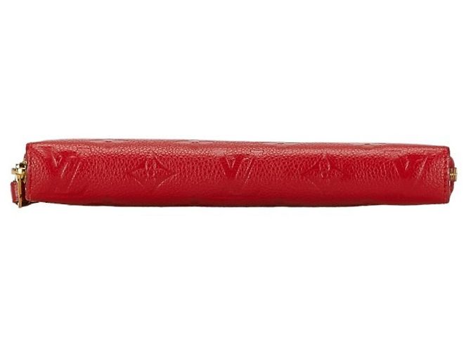 Zippy Monedero de cuero Monogram Empreinte Louis Vuitton Roja - vista 4