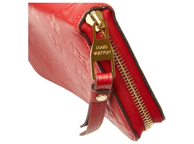 Zippy Monedero de cuero Monogram Empreinte Louis Vuitton Roja - vista 5