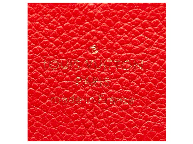 Zippy Monedero de cuero Monogram Empreinte Louis Vuitton Roja - vista 8