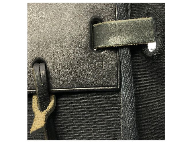 Hermès Schwarze Toile Herbag Cabas MM - Ansicht 7