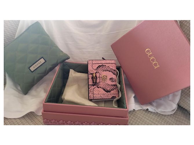 Gucci Diana Phyton Kartenetui Pink - Ansicht 3