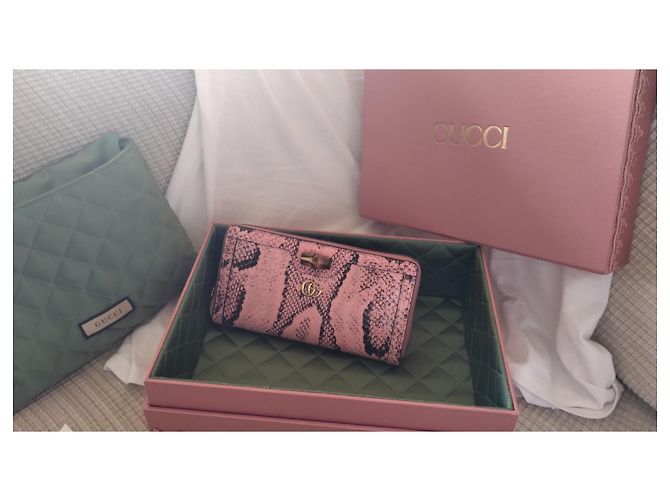 Gucci Diana Phyton Cartera Grande Rosa - vista 11