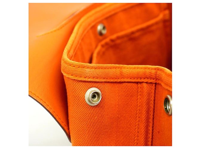 Hermès Borsa Tote Hermes Valparaiso PM Arancione - vista 8