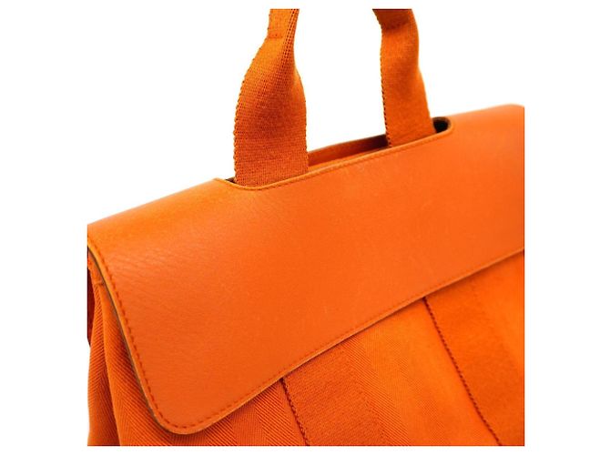 Hermès Borsa Tote Hermes Valparaiso PM Arancione - vista 9