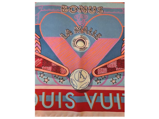 Louis Vuitton Pinball Flamingo M70786 Rosa Rosso Blu - vista 2