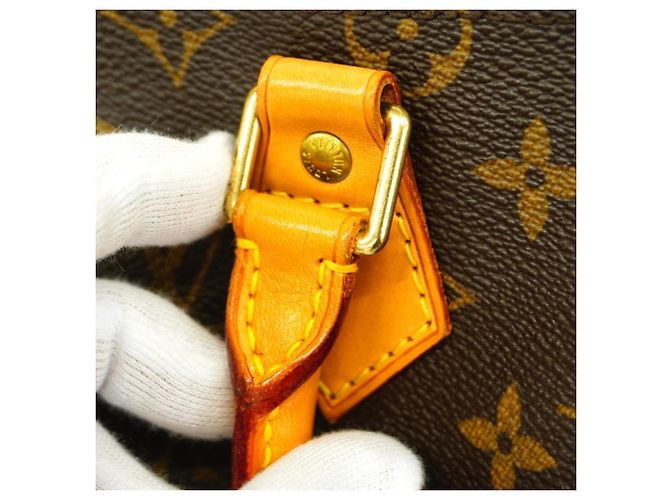 Borsa Louis Vuitton Monogram Speedy 25 Marrone - vista 12