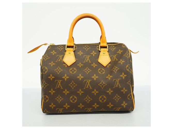 Borsa Louis Vuitton Monogram Speedy 25 Marrone - vista 16