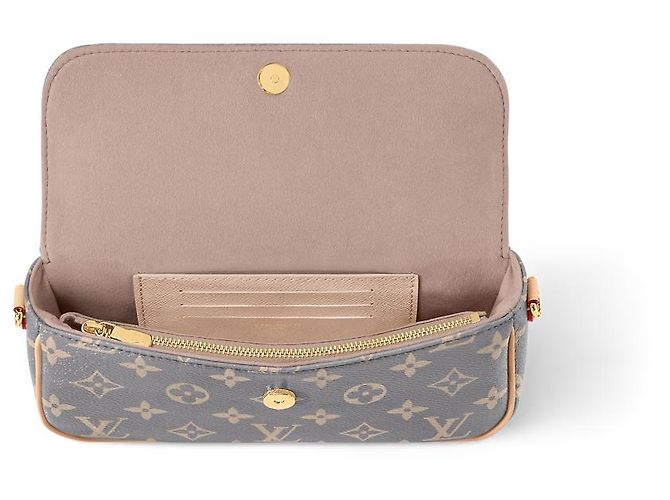 Louis Vuitton Portafoglio LV sulla catena Ivy Grigio - vista 2