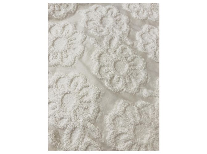 Falda lápiz de camelia aterciopelada Chanel Crucero 2009 Crudo - vista 4