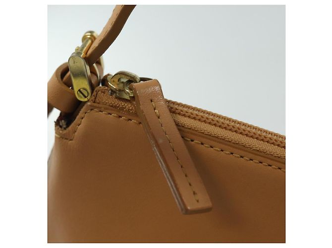 Burberry Borsa a spalla in pelle beige Auth am6447 - vista 10