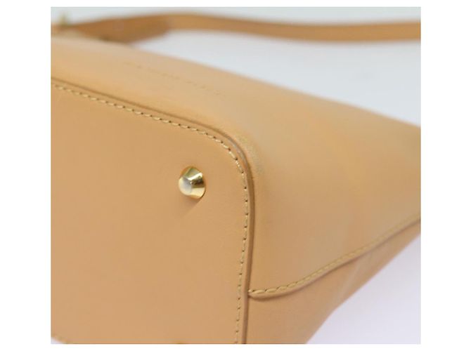 Burberry Borsa a spalla in pelle beige Auth am6447 - vista 14