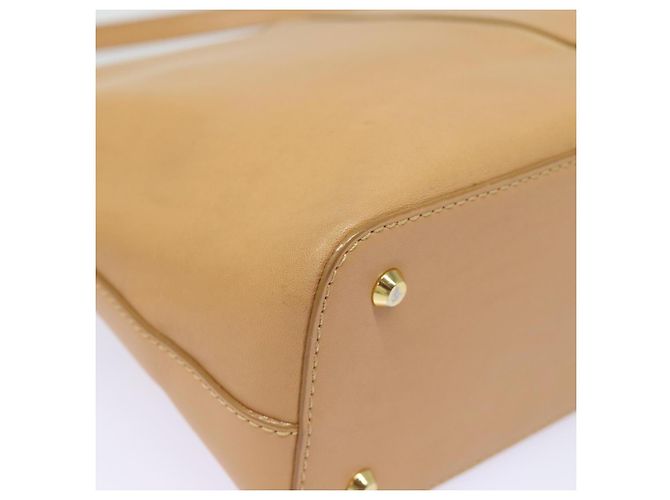 Burberry Borsa a spalla in pelle beige Auth am6447 - vista 15