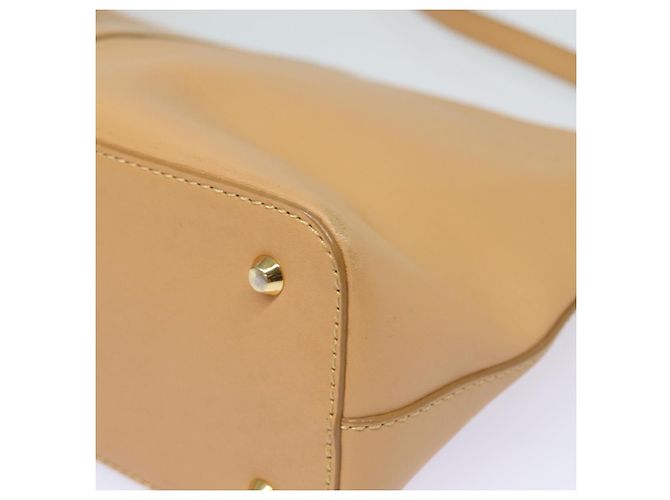 Burberry Borsa a spalla in pelle beige Auth am6447 - vista 16