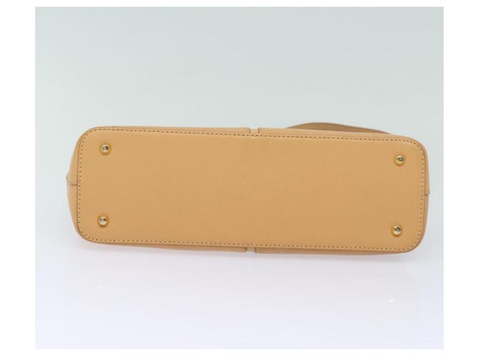 Burberry Borsa a spalla in pelle beige Auth am6447 - vista 5