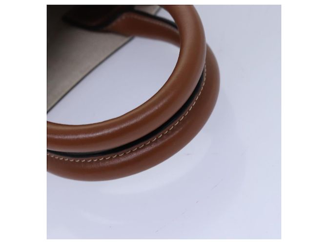 Céline Borsa a mano cabas verticale mini CELINE in tela 2 in 1 bianca Auth 82073 Bianco - vista 7