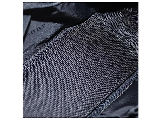 Borsa a mano in nylon nero e beige con motivo Nova Check di BURBERRY Auth yk13499 - vista 12