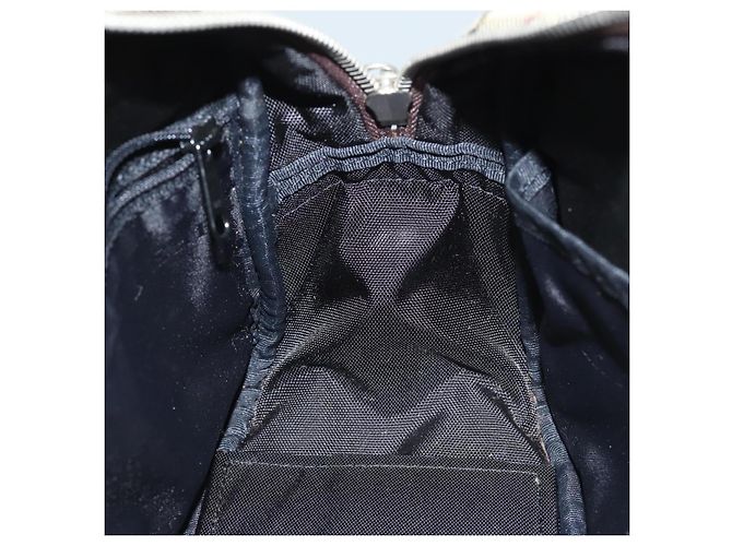 Borsa a mano in nylon nero e beige con motivo Nova Check di BURBERRY Auth yk13499 - vista 17