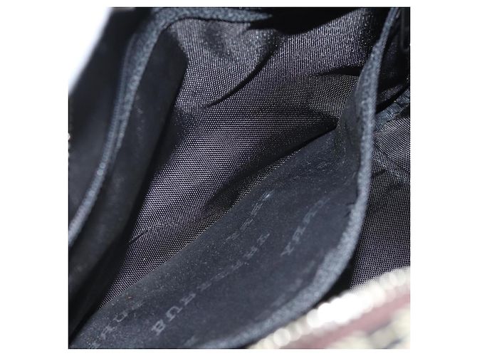 Borsa a mano in nylon nero e beige con motivo Nova Check di BURBERRY Auth yk13499 - vista 19