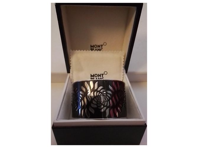 Bracciale Montblanc Star Spell acciaio e nero Argento - vista 2