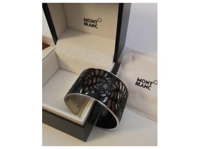 Bracciale Montblanc Star Spell acciaio e nero Argento - vista 3