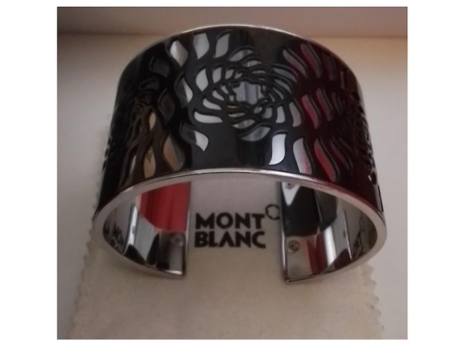 Bracciale Montblanc Star Spell acciaio e nero Argento - vista 6