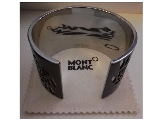 Bracciale Montblanc Star Spell acciaio e nero Argento - vista 8