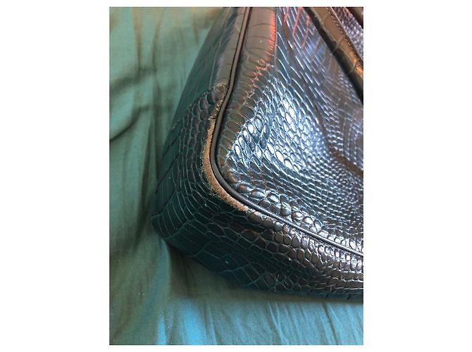 Roseau Longchamp Langschamp blauer Schilfbeutel Dunkelblau - Ansicht 10
