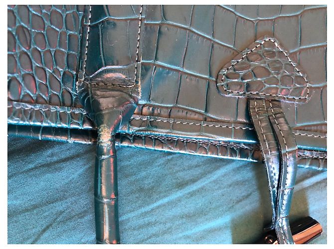 Roseau Longchamp Langschamp blauer Schilfbeutel Dunkelblau - Ansicht 12