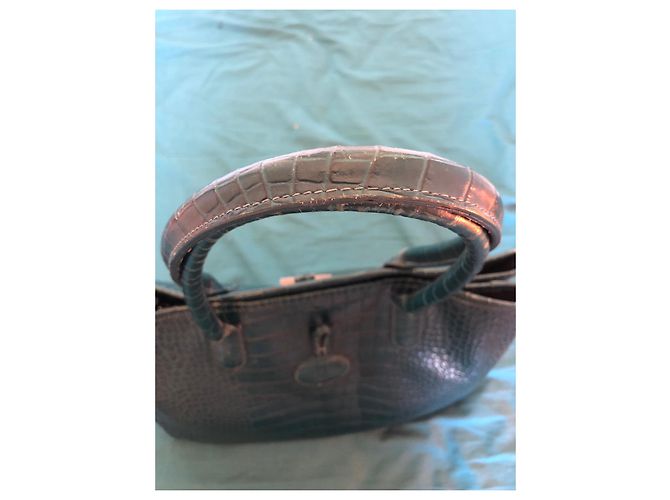Roseau Longchamp Langschamp blauer Schilfbeutel Dunkelblau - Ansicht 2