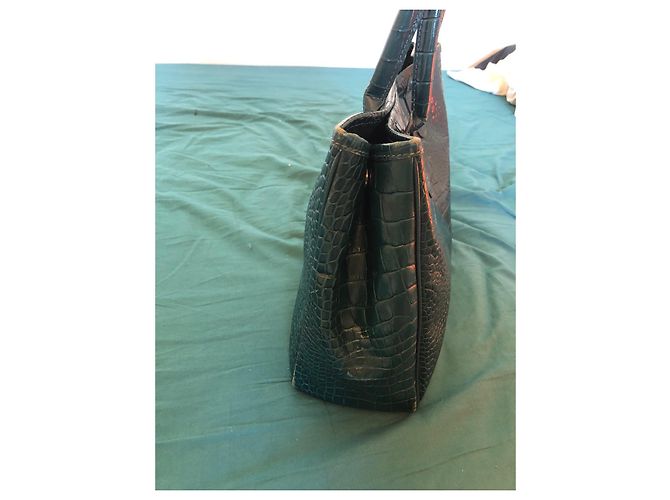 Roseau Longchamp Langschamp blauer Schilfbeutel Dunkelblau - Ansicht 3