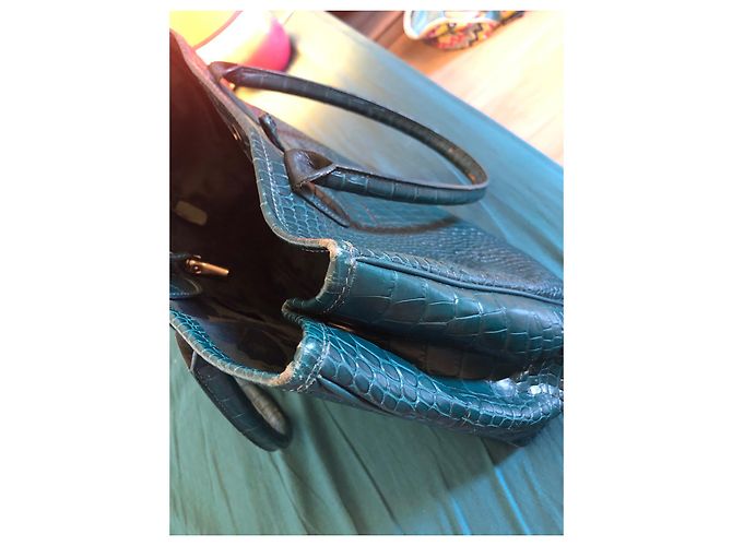 Roseau Longchamp Langschamp blauer Schilfbeutel Dunkelblau - Ansicht 9