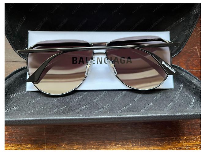 Occhiali da sole Balenciaga uomo Nero - vista 10