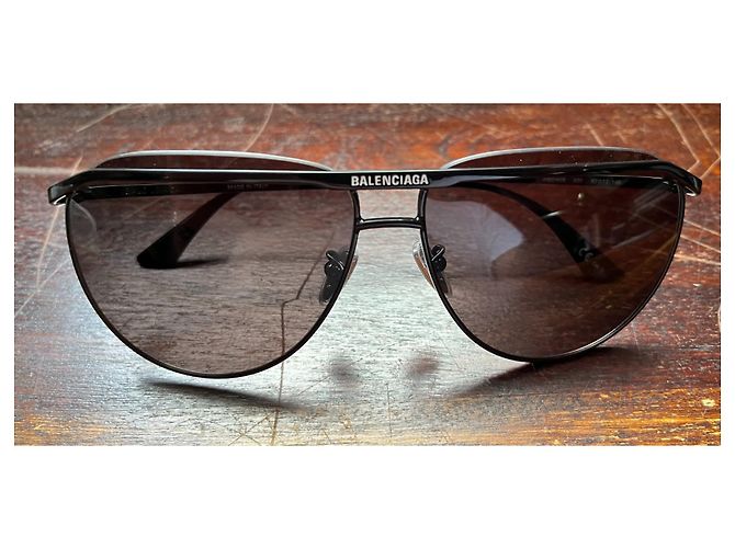 Occhiali da sole Balenciaga uomo Nero - vista 2