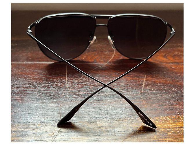 Occhiali da sole Balenciaga uomo Nero - vista 3