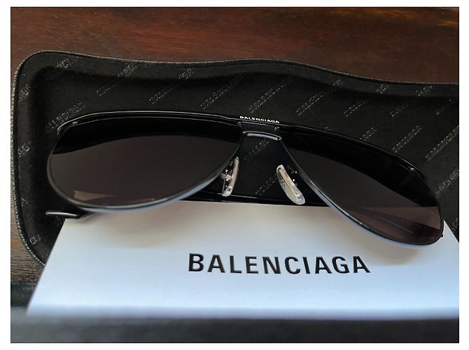 Occhiali da sole Balenciaga uomo Nero - vista 6