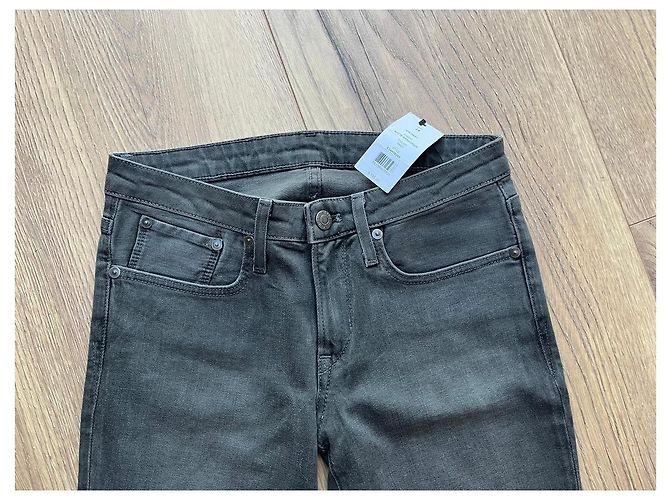 Helmut Lang Jeans grau Baumwolle - Ansicht 3