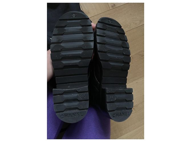 Cambon Chanel Biker-Stiefel Schwarz - Ansicht 9